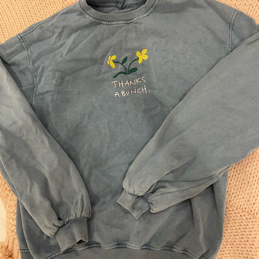 "thanks a bunch" oversized sweatshirt!!